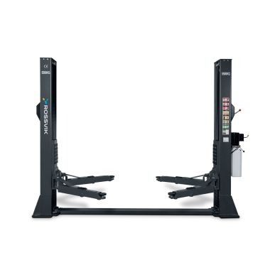 Автоподъемник двухстоечный ROSSVIK V2-5.5 г/п 5,5т, 380В, с нижней синхронизацией. Серый