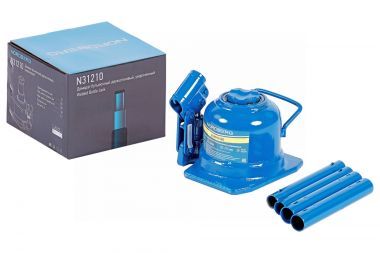 Домкрат бутылочный двухштоковый, укороченный, 10 т N31210