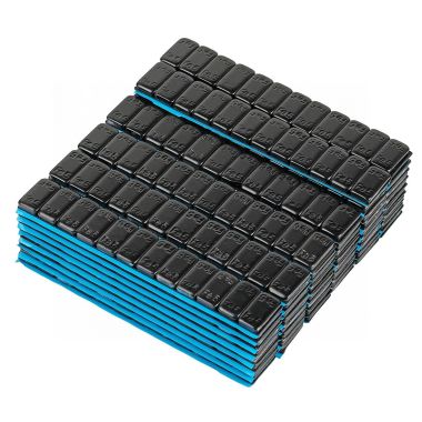 Грузики самоклеящиеся (12х5 г) Fe закругленные L=14 см, черные, 50 лент W5FR3B