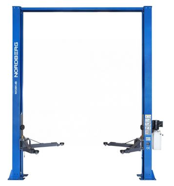 Подъемник двухстоечный 4 т, верхняя синхронизация, H=3,6 м, 380 В, синий N4120H-4B_3+2_380