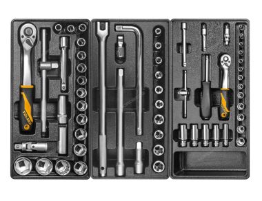 Тележка NORDBERG 7 выдвижных ящиков с набором инструментов TOLSEN BOXER, 157 предметов T7P(G)+TT85415-157 #3