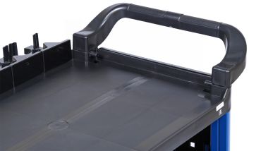 Тележка инструментальная, 3 пластиковые полки, синяя T3B #6