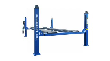 Подъемник четырехстоечный 5 т, c ручной траверсой 3 т N433, для сход-развала, электростопоры 4450J_EB(M) #6