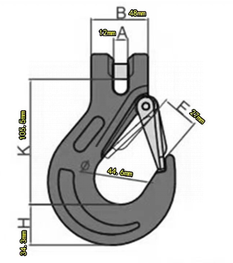 Цепь с крюком L=3,5 м (1 шт.) BAS-CHAIN3 #2