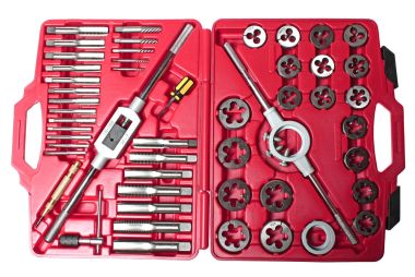 Набор метчиков и плашек 51 предмет в кейсе JTC-5214 #2