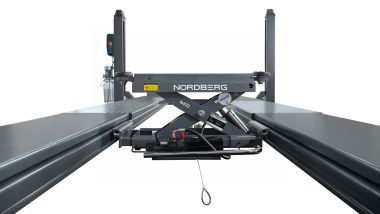 Подъемник четырехстоечный 5 т, c ручной траверсой 3 т N433, для сход-развала, электростопоры 4450J_EG(M) #11