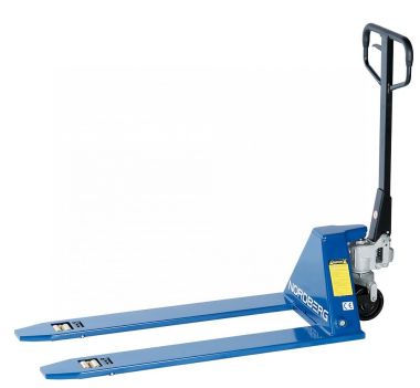 Тележка складская гидравлическая с низким подхватом 1 т, с ПУ колесами N3903-10