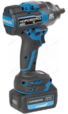 Гайковерт аккумуляторный, 1/2", 21 В, 1200 Нм, два аккумулятора 4A и зарядное устройство, в кейсе NE808K #4