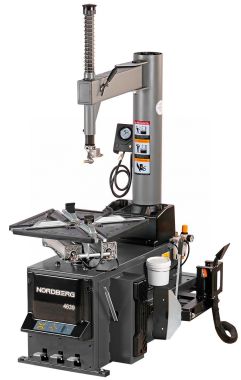 Станок шиномонтажный полуавтомат, двухскоростной, стол с накладками, взрывная накачка, 380 В, серый 4639G 380