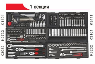 ТЕЛЕЖКА ИНСТРУМЕНТАЛЬНАЯ 8 СЕКЦИЙ (JTC-5641) С НАБОРОМ ИНСТРУМЕНТОВ 496 ПРЕДМЕТОВ JTC-5641+496 #2