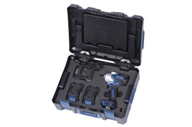Гайковерт аккумуляторный, 1/2", 20 В, 1000 Нм, 2 аккумулятора 4 A и зарядное устройство, в кейсе NE808K #15