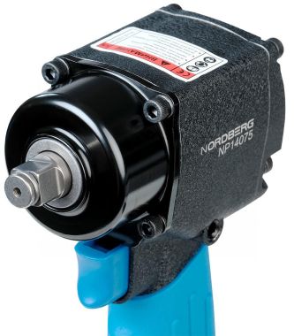Пневмогайковерт ударный 1/2", 680 Нм, укороченный, с тремя головками в кейсе NP14075K #9