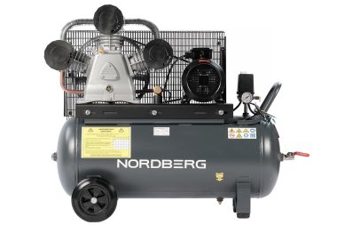 Компрессор поршневой с ременной передачей 380 В, ресивер 100 л, 950 л/мин NCP100/950 #5