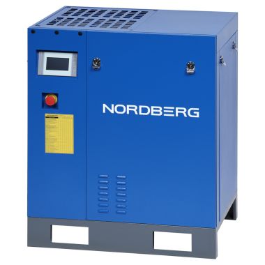 Компрессор винтовой, 7,5 кВт, 13 бар, 800 л/мин, без ресивера Nordberg NCC10_13