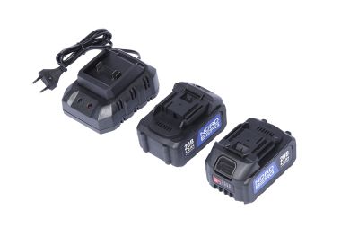 Угловая шлифмашина аккумуляторная (УШМ), диам. диска 125 мм, 20 В, 2 аккумулятора и зарядное устройство NE308K #14