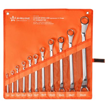 Набор ключей накидных 11 предметов, сумка AIRLINE AT-11-13