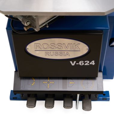 Станок шиномонтажный ROSSVIK V-624IT, автомат, до 24", 380В с взрыв. накачкой. Цвет синий RAL5005 #3