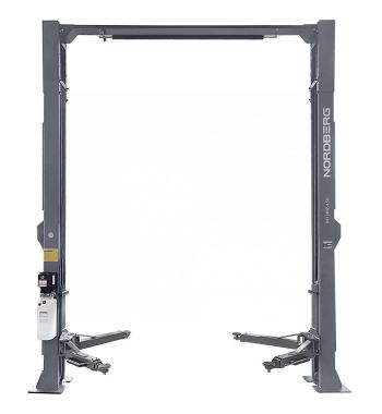 Подъемник двухстоечный 4,5 т, верхняя синхронизация, с электростопорами, 380 В N4124HE-4,5G