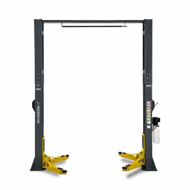 Автоподъемник двухстоечный ROSSVIK V2-5.5L г/п 5.5т, 380В, с верхней синхронизацией. Серый