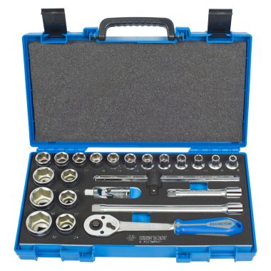 Набор торцевых головок с принадлежностями 1/2", шестигранные, 8-32 мм, 23 предмета KING TONY 4523MRV01 #2