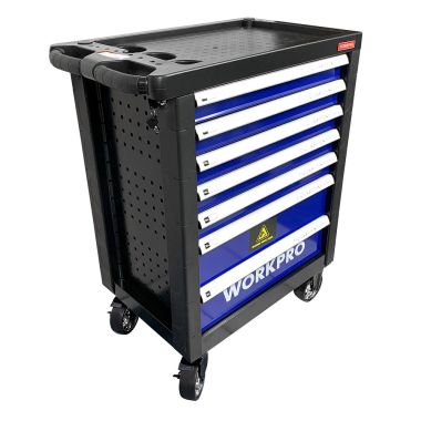Тележка инструментальная 7 ящиков с 12 ложементами WP285002A WORKPRO (186 предметов) #3