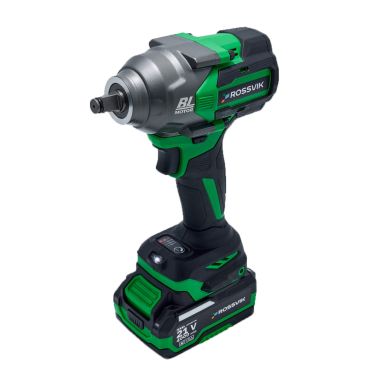 Гайковерт аккумуляторный ROSSVIK RIW-1000, 1/2", 1000Nm, 21В, 1,9кг (арт.RIW1000/1, 1 АКБ, ЗУ, кейс)