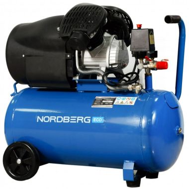 Компрессор поршневой V-образный 220 В, ресивер 50 л, 410 л/мин NCE50/410V