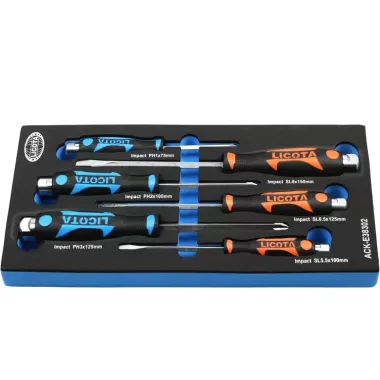 Набор отверток цельнометаллических 6 пр. EVA Licota ACK-E38302