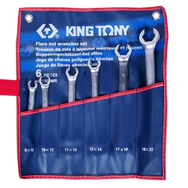 НАБОР РАЗРЕЗНЫХ КЛЮЧЕЙ, 8-22 ММ, 6 ПРЕДМЕТОВ KING TONY 1306MR #1