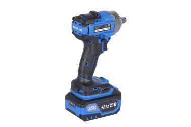 Гайковерт аккумуляторный, 1/2", 21 В, 500 Нм, 2 аккумулятора 4 A и зарядное устройство, в кейсе NE802K #11