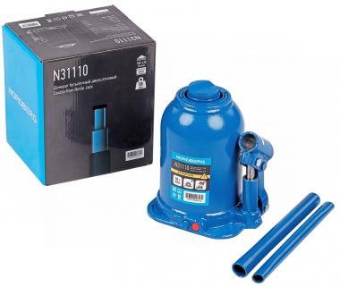 Домкрат бутылочный двухштоковый, 10 т N31110