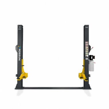 Автоподъемник двухстоечный ROSSVIK T4H г/п 4.0т, 380В, рукоятка, с нижней синхронизацией. Серый