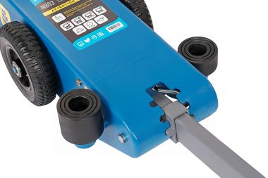 Домкрат пневмогидравлический подкатной двухштоковый, 50/80 т N802 #12