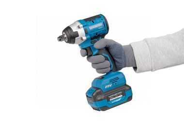 Гайковерт аккумуляторный, 1/2", 20 В, 300 Нм, аккумулятор 4 A и зарядное устройство, в чехле NE803K #17