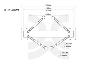 Подъёмник 2-х стоечный 4.0т, ПГН2-4.0(М) 220В #8