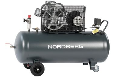 Компрессор поршневой с ременной передачей 380 В, ресивер 200 л, 580 л/мин NCP200/580 #2
