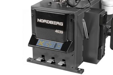 Станок шиномонтажный полуавтомат, двухскоростной, стол с накладками, взрывная накачка, 380 В, серый 4639G 380 #10