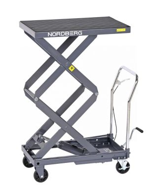 Стол подъемный гидравлический, 300 кг, двойные ножницы, серый N3T301G