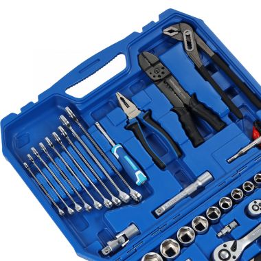 Набор инструментов, 100 предметов, 1/2", 1/4" 2496100C #3