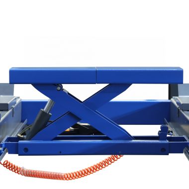 Подъемник четырехстоечный 5.5 т, с пневмогидравлической траверсой 2.7 т, для сход-развала, 380 В, синий 4455JAB #6