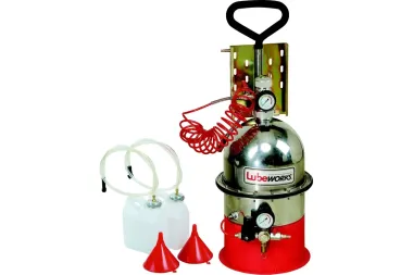 Установка по замене и прокачке тормозной жидкости и сцепления, с набором адаптеров Lubeworks 1788001