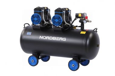 Компрессор безмасляный 220 В, ресивер 125 л, 500 л/мин NCEO120/500