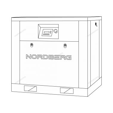 Компрессор винтовой, 11 кВт, 10 бар, 1470 л/мин, без ресивера NCN15