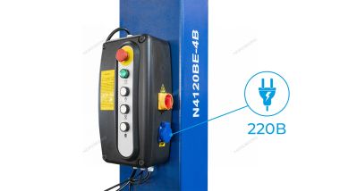 Подъемник двухстоечный 4 т, с электростопорами, 380 В, синий N4120BE-4B_3+2_380 #3