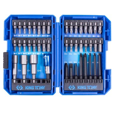 НАБОР ВСТАВОК (БИТ) 1/4", PH, PZ, HEX, TORX, SLOTTED, 44 ПРЕДМЕТА KING TONY 1044MR #2