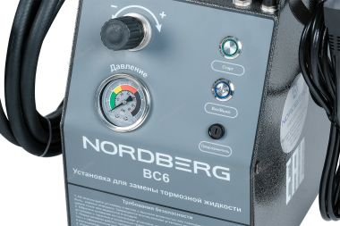Установка для прокачки тормозной системы и системы сцепления, об. 5 л. NORDBERG BC6 #4
