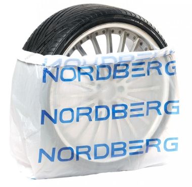 Пакеты для шин ПНД 110х110см 15мкм белый с логотипом NORDBERG (100 шт) NTSB1115W #1