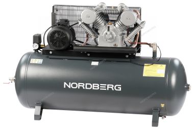 Поршневой компрессор с ременной передачей 380В, ресив. 500л, 1000л/мин NORDBERG NCP500/1000-16 #2