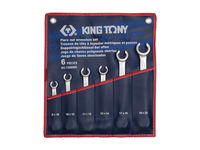 Набор разрезных ключей, 8-22 мм., 6 предметов KING TONY 1306MR