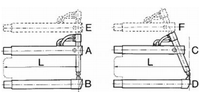 Верхнее изогнутое плечо 408мм (тип F) с длинным электродом для клещей Tecna 4761 #1
